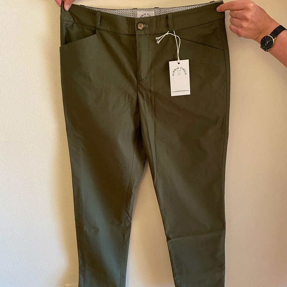 Kirrin Finch Olive Green Chinos